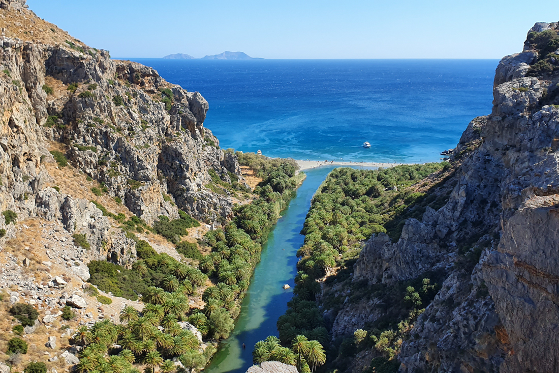 Het strand van Preveli